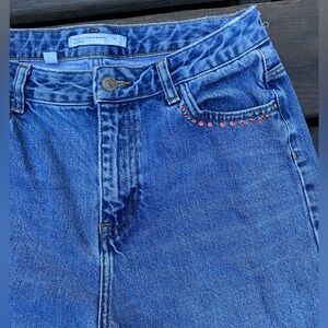 Zara bejeweled accent jeans